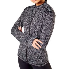 Elle Sport Womens Signature Zip Through Top Active Fitness Gymwear