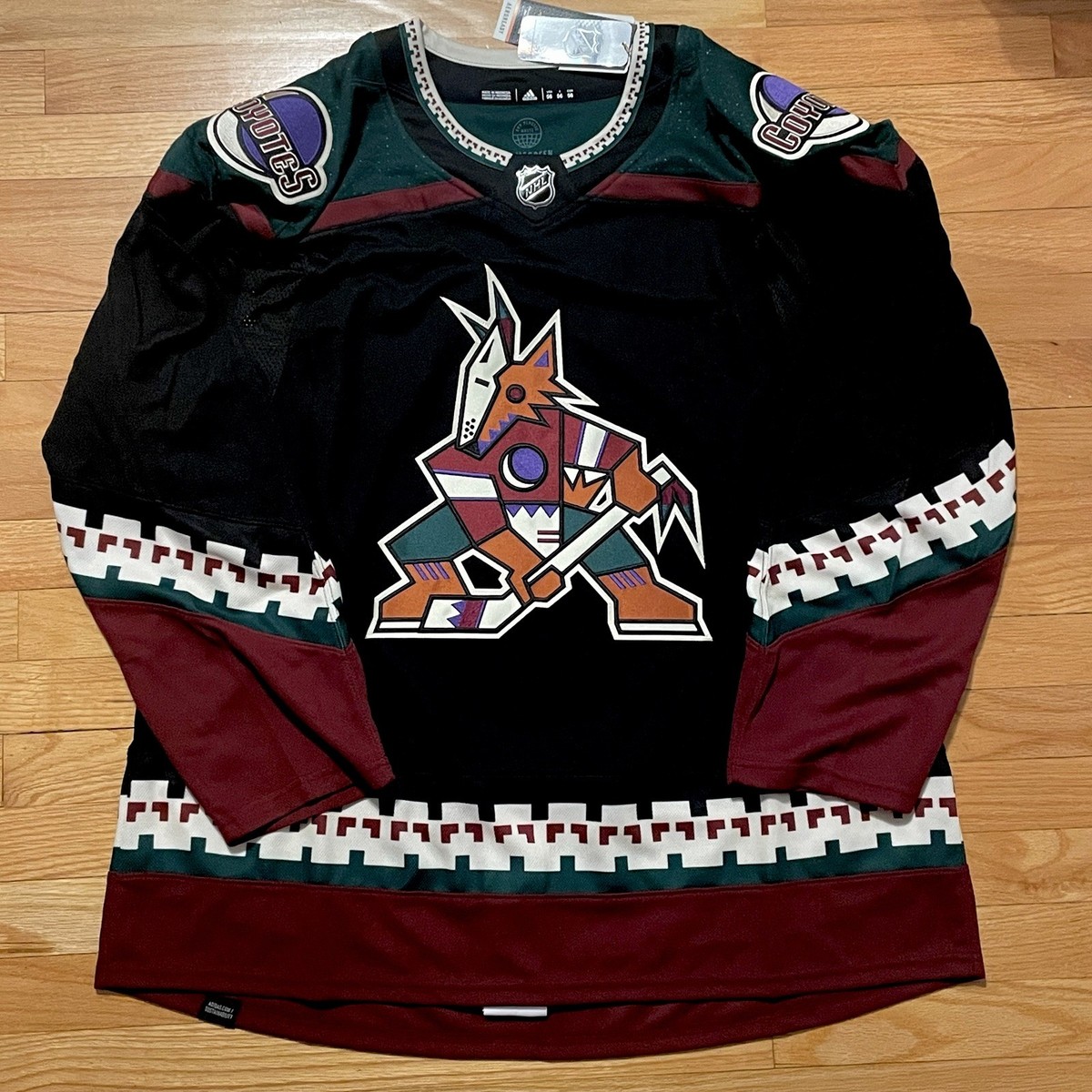 Arizona Coyotes NHL Adidas Indo Home Kachina Jersey Size 56 Blank