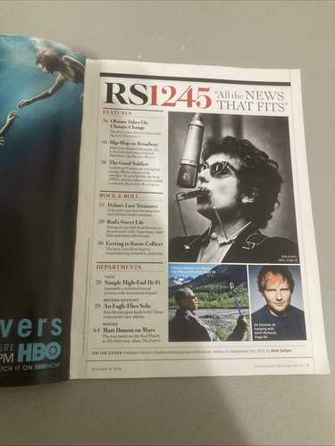 Barack Obama Rolling Stone Magazine Issue 1245 October 8, 2015 - Picture 3 of 4