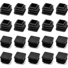 Quadratstopfen Kunststoff 20x20 mm 20 St&uuml;ck Schwarz