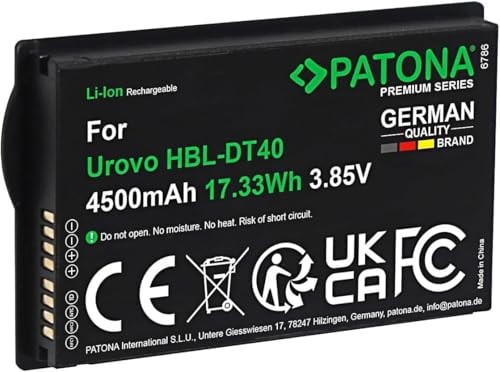PATONA Batteria di alta qualità per Urovo DT40, ricambio per simbolo (o3x)
