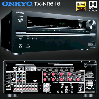 ONKYO TX-NR646 Network 7.2 Receiver DOLBY ATMOS 4K UHD WiFi BT AirPlay Hi-Res