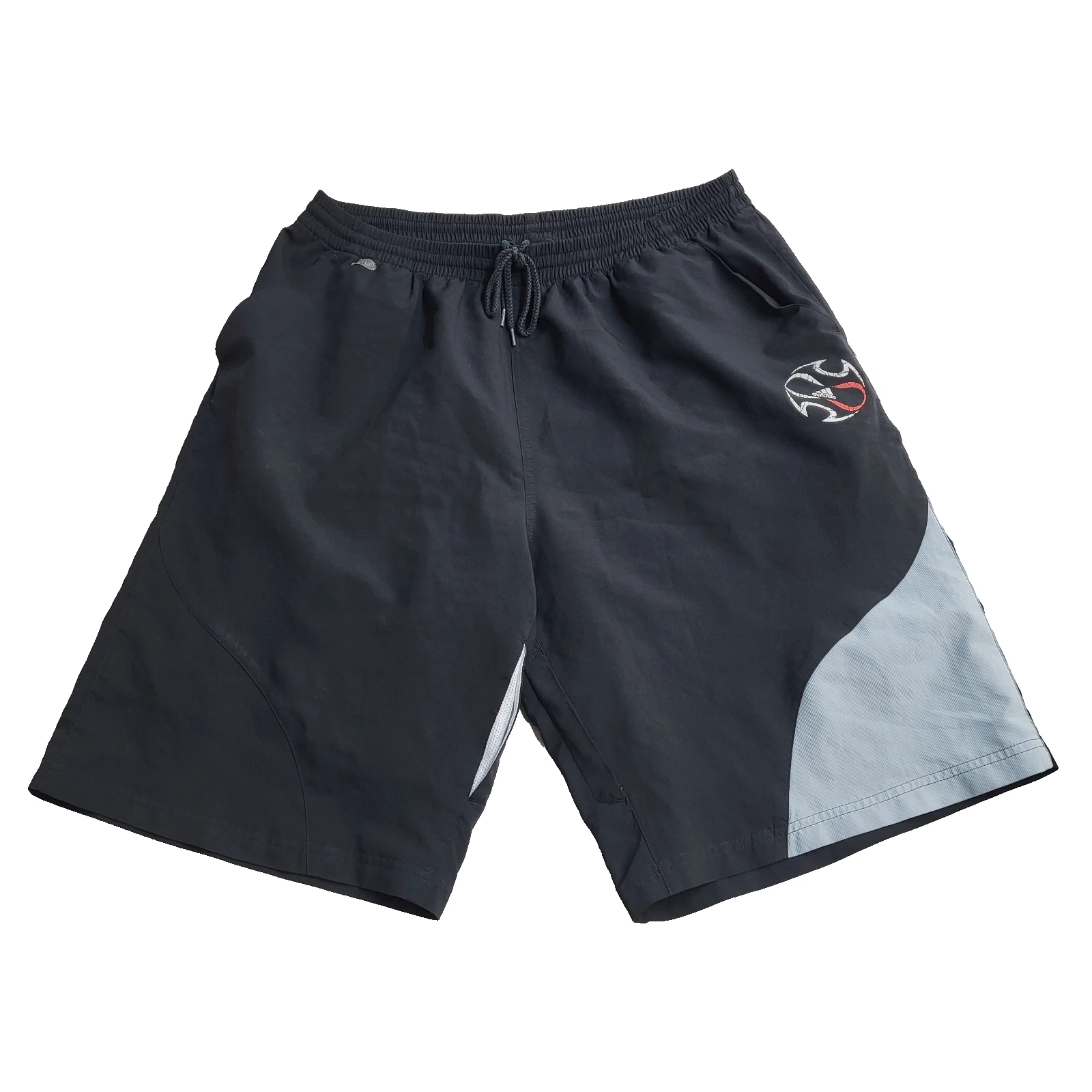 Adidas Sports Shorts Black 2006 Drawstring 2 Pocket Uk Men's L W36 GG737