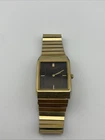Seiko Tank Mens Vintage Dress Watch Gold Plated 6530-5420 Japan gents *For parts