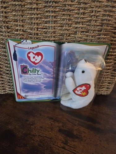 Vintage 2000 Beanie Babie Chilly The Pollar Bear McDonald's Collectors