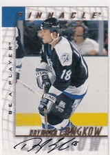 1997-98 PINNACLE BE A PLAYER DAYMOND LANGKOW AUTOGRAPH