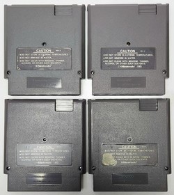 Nintendo NES Game Bundle 4-Lot Rad Racer, Iron Sword, Top Gun, Lunar Pool TESTED