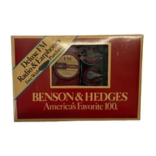 Benson & Hedges Phillip Morris 1986 Cigarettes Promotional Deluxe FM Radio