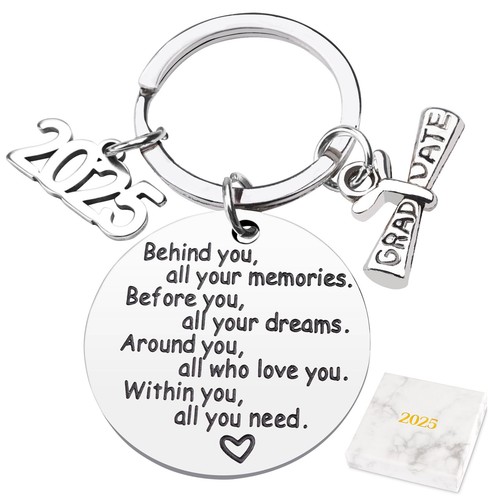 Class of 2025 Graduation Keychain Senior 2025 Graduation Gifts for Her Him Grad