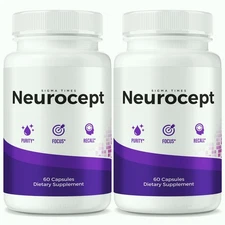 Neurocept - Advanced Brain Supplement for Sharp Memory - 2 Pack
