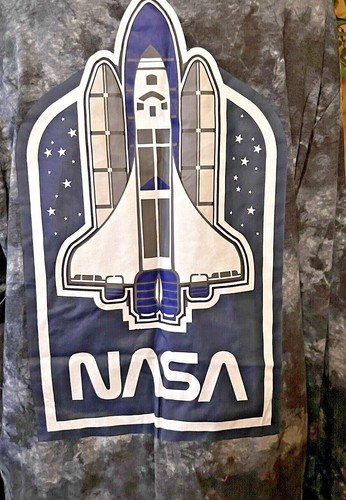 NWT Men's NASA Long Sleeve Black/Gray Tie Dye Shirt Size Large Nat. Geo Space - Picture 5 of 7