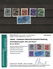 Laibach 33-38; */MH; Fotobefund Brunel; Michel '20 &euro; 180,-