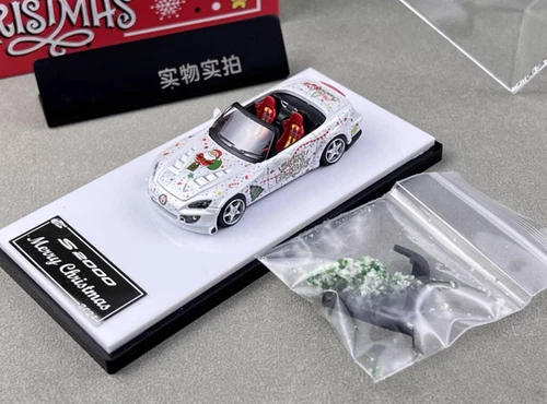 MicroTurbo MT 1:64 Honda S2000 Spoon 2024 Christmas Edition alloy car model - Picture 9 of 11