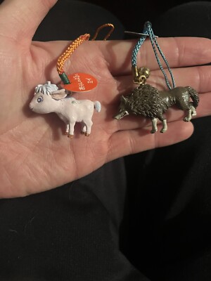 Vintage Bandai On a Stormy night Arashi No Yoru Ni Mini Figure Keychain 2x