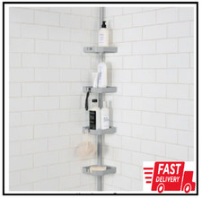 48 - 101 in. 4 Tier Tension Corner Shower Organizer Caddy - choose color
