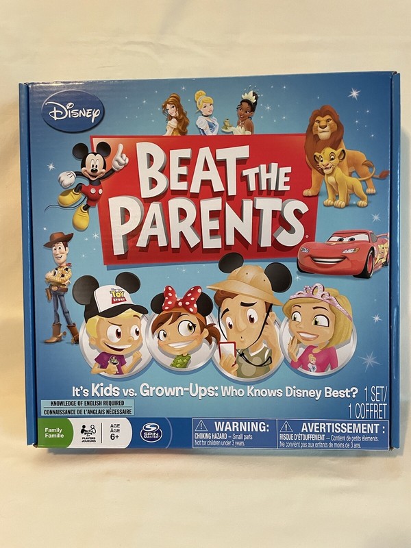 Disney Beat The Parents Board Game It’s Kids vs Grown-Ups Who Knows Disney Best?