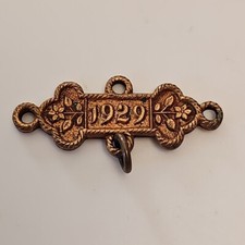 Vintage St Johns Ambulance Brigade Association Uniform Year Label 1929 35x14mm.