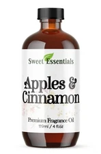 Apples & Cinnamon, 4oz Premium Fragrance Oil, Aromatherapy, Diffuser & More