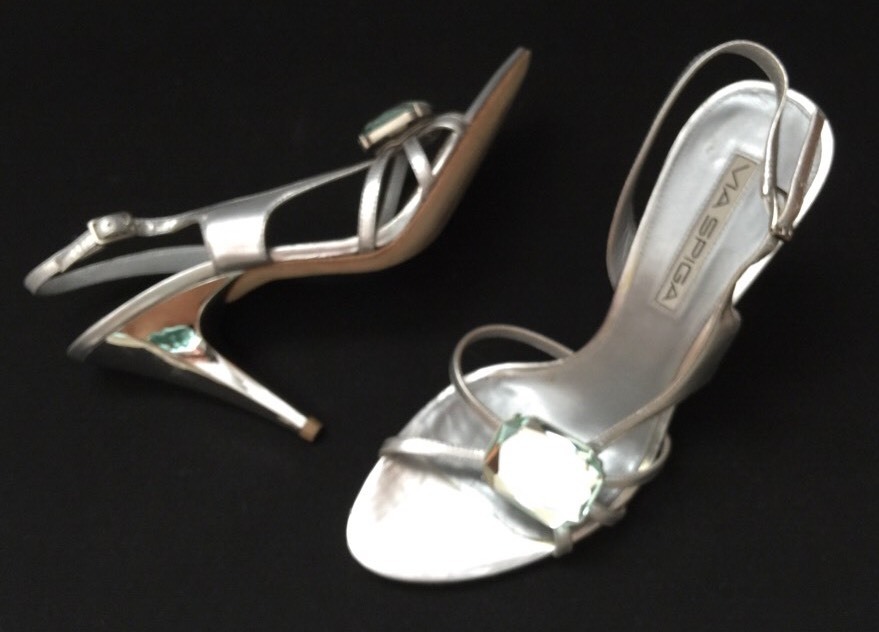 silver stone sandals