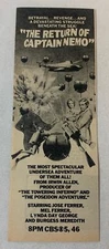 1978 CBS tv movie ad~ undersea adventure THE RETURN OF CAPTAIN NEMO