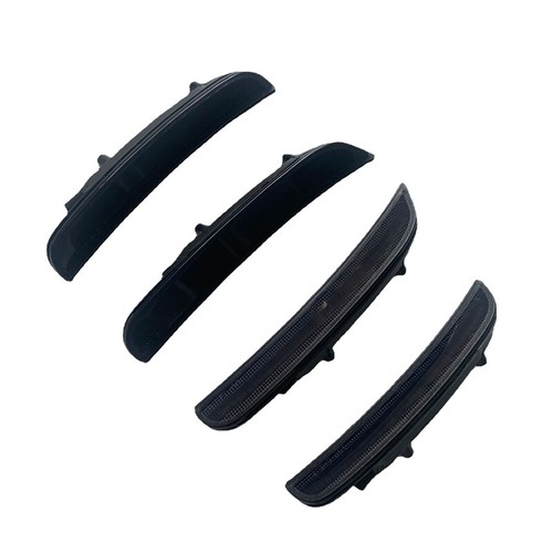 For Dodge Charger 2015-2022 Front Rear Bumper Side Marker Light Lamps Smoked LED - Picture 4 of 10