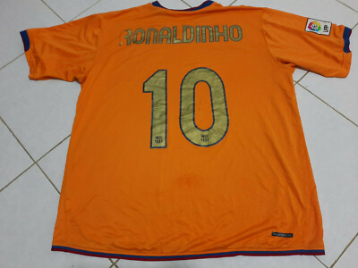 FC Barcelona jersey 2006-08 Ronaldinho 10 Football Soccer