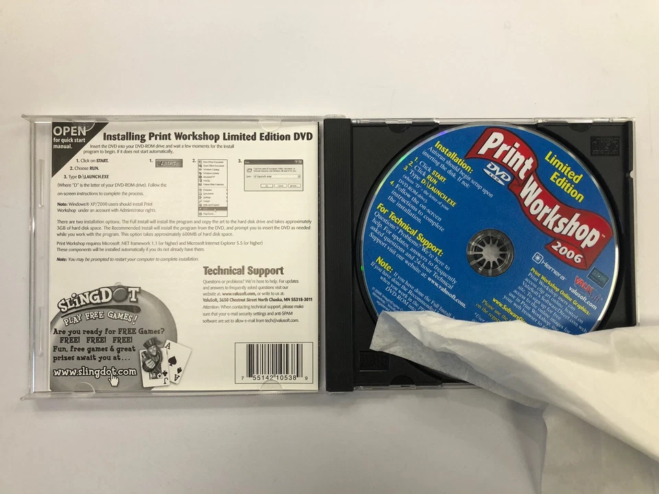 Print Workshop 2004 Limited Edition PC CD-ROM ValuSoft for Windows 98/2000/Me/XP - Image 2 of 3