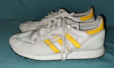 Adidas Forest Grove Gray/Bold Gold Men’s Size 12 Trainers Athletic Shoes  BD7943