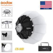US Godox CS-50D 50cm Lantern Softbox Soft Light Modifier Fr SL60W SK400 AD400pro