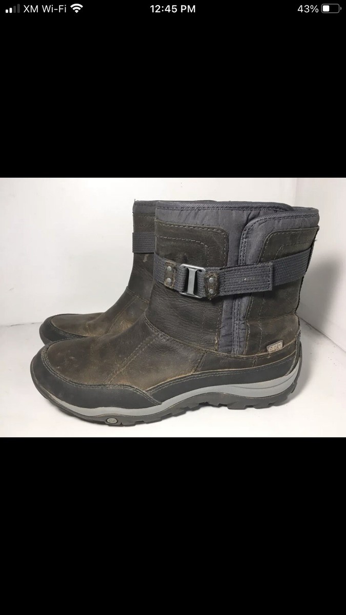 Merrell Murren Strap Olive Green Leather Waterproof Ankle Snow