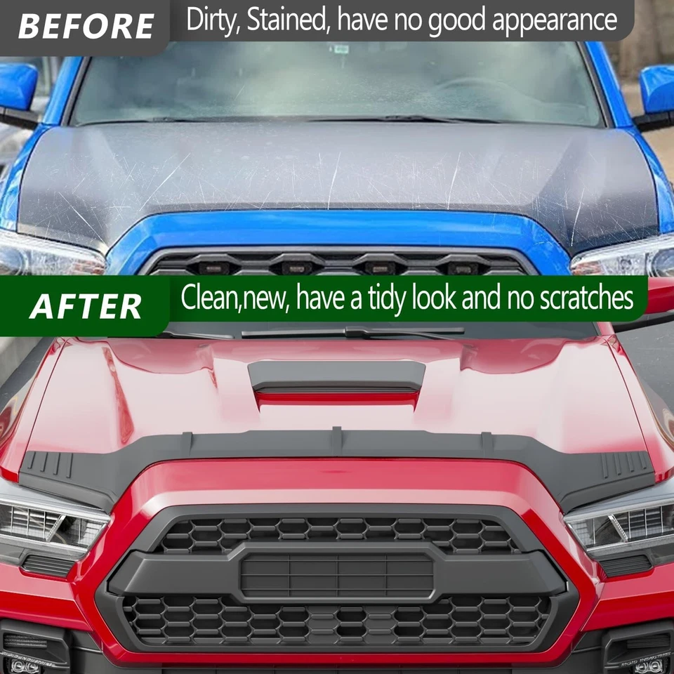 For 2016-2023 Toyota Tacoma Hood Protector Hood Shield Deflector Replacement Foto 4 de 4