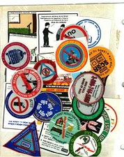 HUGE LOT OF 25 DIFFERENT MSHA-MSA SAFETY COAL MINING STICKERS 