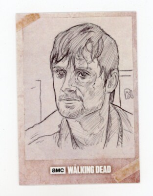 2017 Topps The Walking Dead Evolution Sketch by Ryan Crosby #1/1
