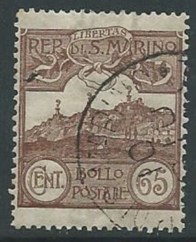 1903 SAN MARINO USED VIEW 65 CENT - M3-9 - Picture 1 of 1