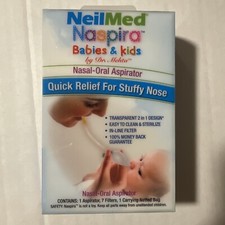NeilMed Naspira Nasal ORAL ASPIRATOR Relief STUFFY Booger NOSE SINUS Babies Kids