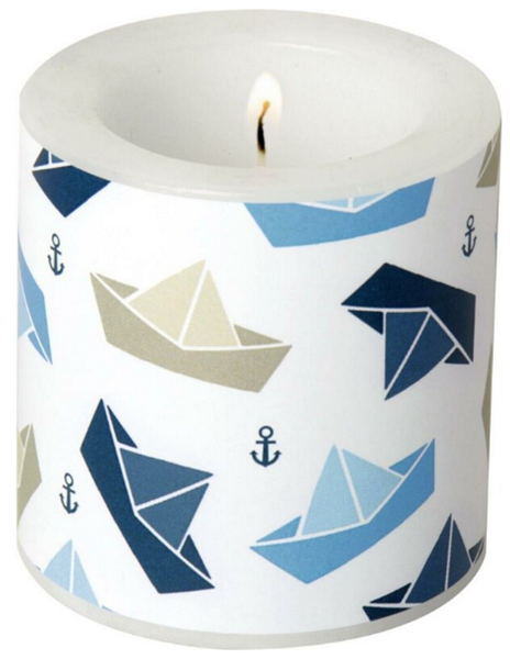 Kerze Windlicht Ø 7,5 Cm H 8 Cm Little Paper Boats Ihr Ideal Home Range-image