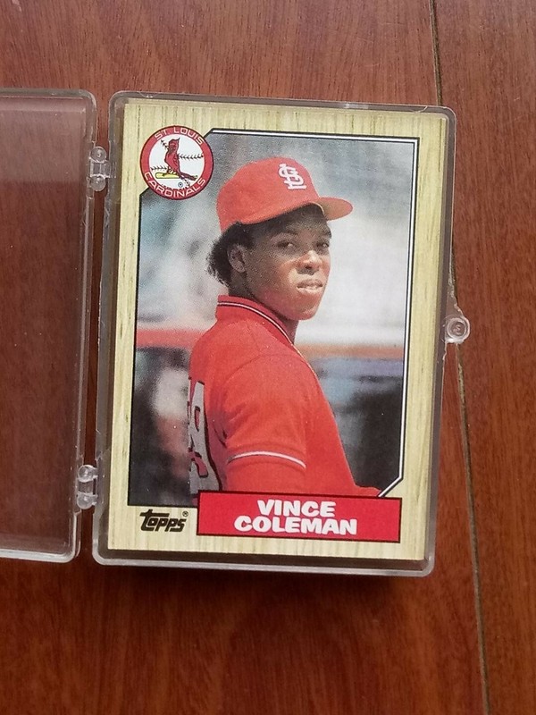 1987 Topps Vince Coleman #590 2nd Year Baseball Card Lot (42)