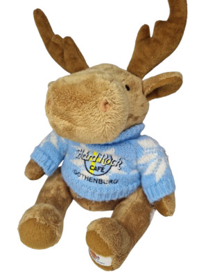 Hard Rock Cafe Plüsch Elch Herrinton Collectible Bears Gothenburg Sammler B5