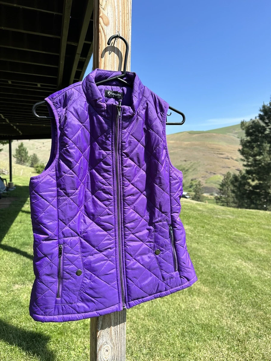 Purple quilted best sale vest