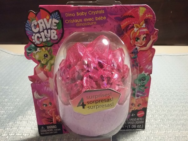 Cave Club Dolls Dino Baby Pet Red Crystals 4 Surprises Kerma Doukkigel Ch