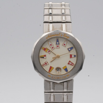CORUM ADMIRALS CUP DAMEN UHR QUARZ 25MM STAHL MIT STAHL BAND 4390321 KLASSIKER 2