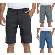 Men's Golf Hiking Shorts Lightweight Quick Dry Casual Stretch Chino Relaxed Fit
