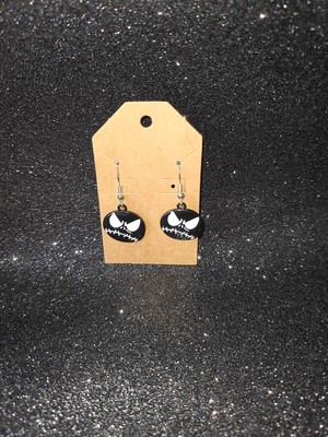 Hand Crafted Nightmare Before Christmas  Jack Earrings 