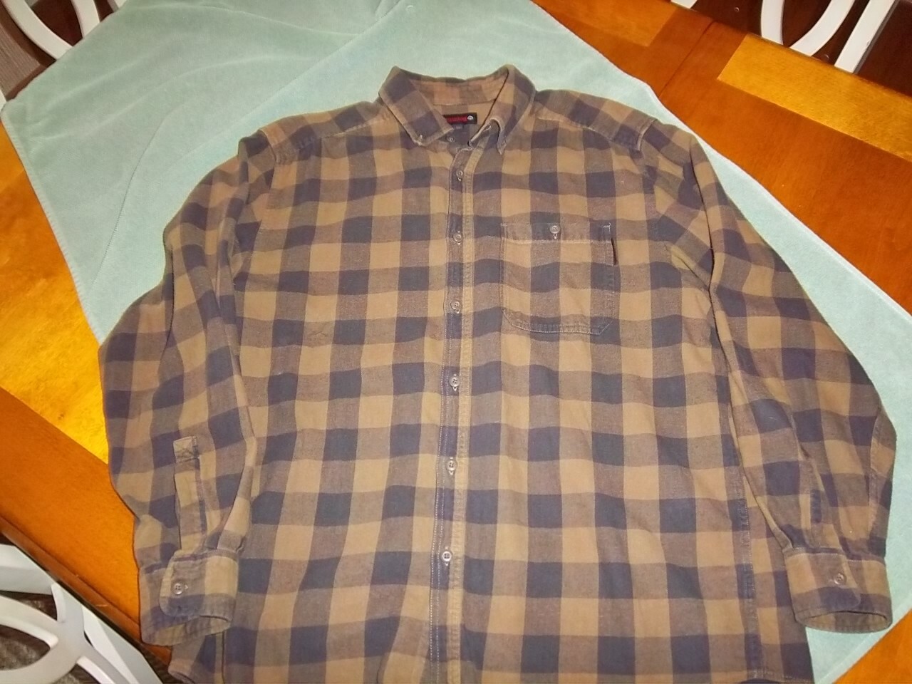 Wolverine Mens Flannel Shirt XL eBay