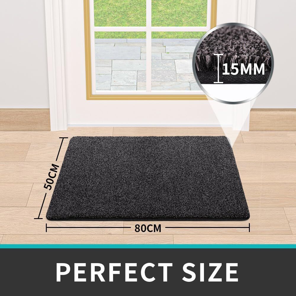 DEXI Dirt Trapper Door Mat, Nonslip Barrier Mats for Indoor and