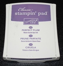 Stampin Up Retired PERFECT PLUM Cloth Ink Pad Great Condition Purple