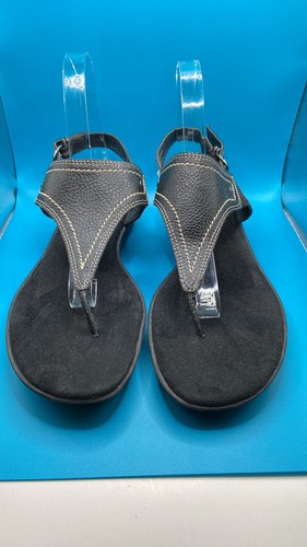 Women’s Aerosloes Black Toe-Post Sandals. Size 9 U.S. Immaculate Condition - Picture 2 of 9