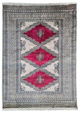 TAPPETO BUKARA TEKKEH PERSIANO VECCHIO MIS:190X125 CM