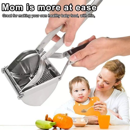 Heavy Duty Steel Potato Ricer Puree Masher Juicer Vegetable Fruit Press Maker - Picture 6 of 13