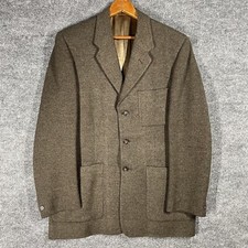 VINTAGE 60s O'Beirne Fitzgibbon Donegal Tweed Sport Coat Blazer Jacket 38 Wool